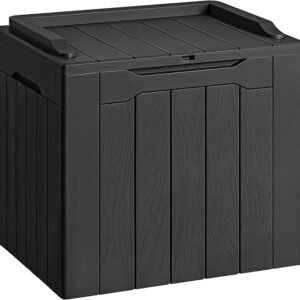 30 Gallon Resin Deck Box Outdoor Indoor Waterproof Storage Box for Patio
